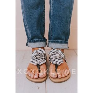 Bow Knot Thong Sandal Sling Back Sandal